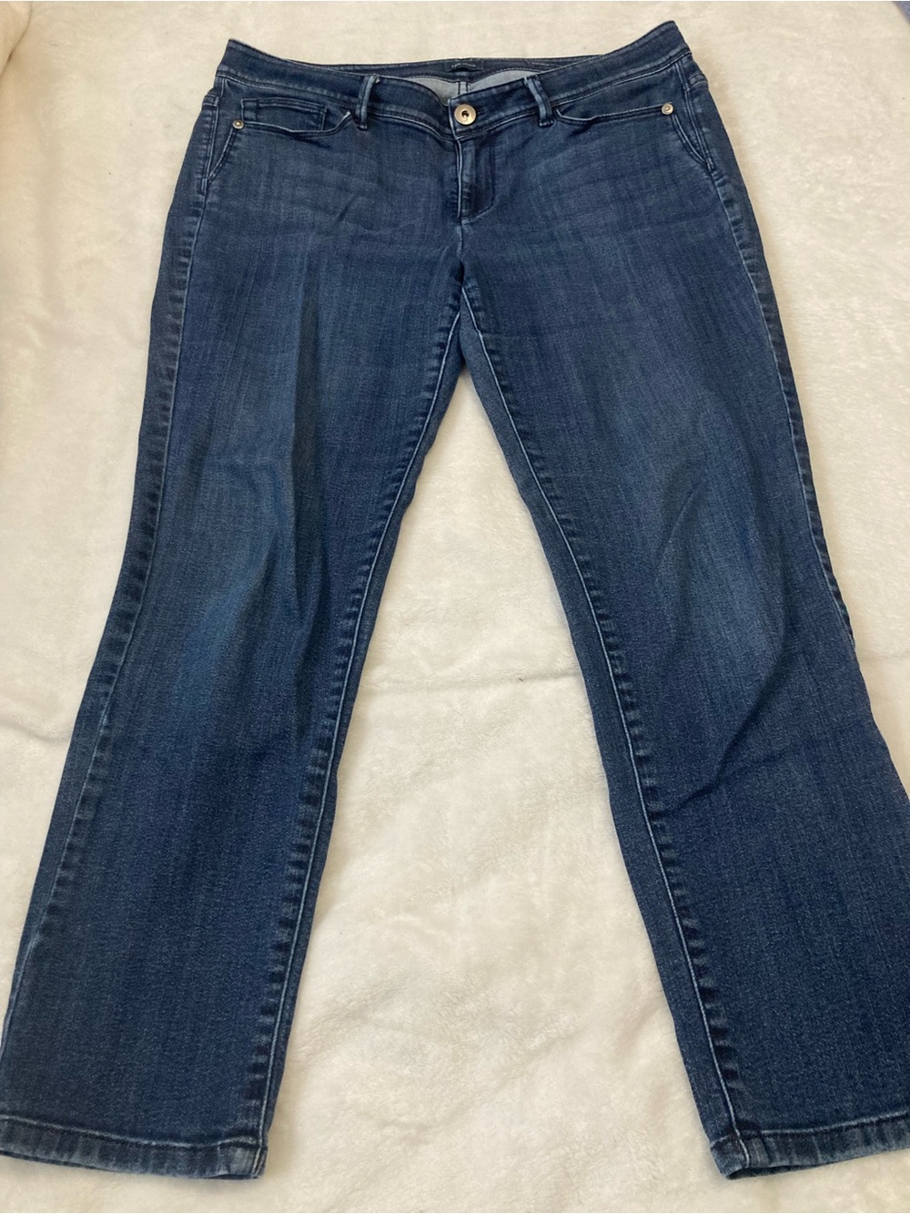 J. Jill Women's Straight Leg Jeans in Dark Indigo